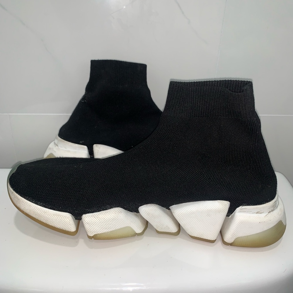 Balenciaga Speed Sneaker ‘Black’ Sock Men’s Size 9 AUTHENTIC - Picture 2 of 7